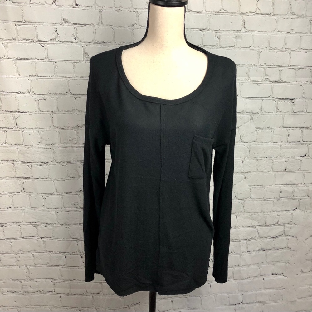 NWOT Caslon Brushed Fabric Pocket Top - Picture 2 of 6